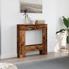 Fireplace Surround Vintage Wood Look 81 X 18 X 82 Cm Engineered Wood
