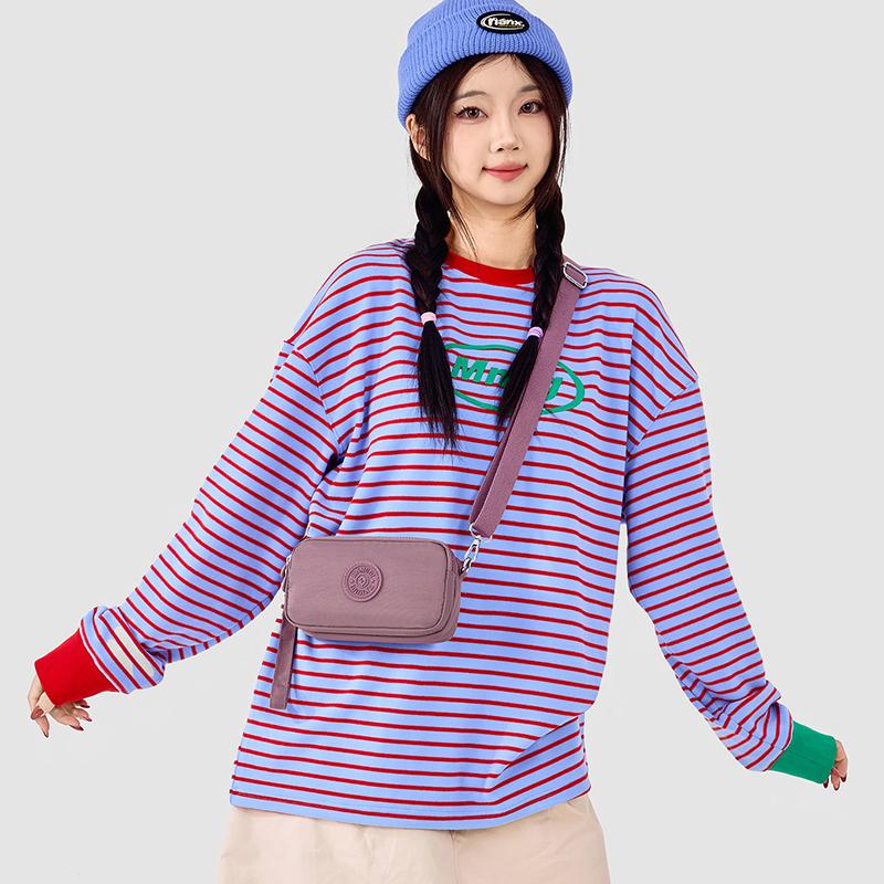 Waterproof Nylon Shoulder Bag Women's Multi-compartment Coin Purse