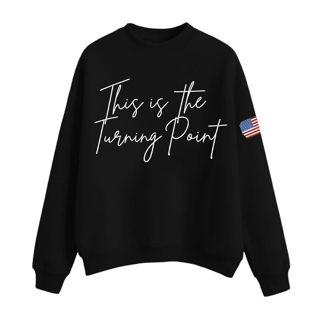 Women's Casual Fashion Round Neck Long Sleeve  Printed Sweatshirt