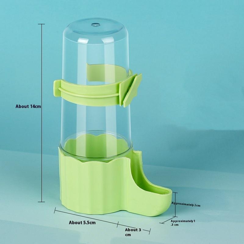 Transparent Fütterung Bewässerung Automatisch Doppelzweck Vogelfutterspender Große Kapazität Wasserspender Futterspender Vogelkäfig Zubehör