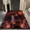Dark Gothic Anime Girl Indoor Rug Soft Texture Nonslip Carpet For Kids Bedroom Play Area Home Party Decor Valentine'S Day Gift
