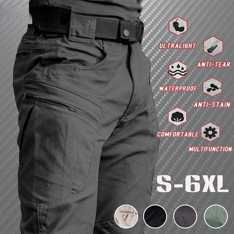 Summer Casual Lightweight Army Military Long Trousers Male Waterproof Quick Dry Cargo Camping Overalls Tactical Pants Breathable