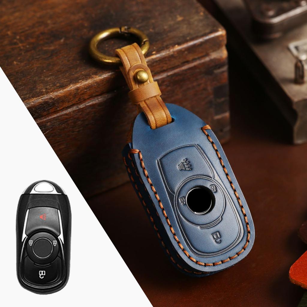 Suitable for Buick Key Case, Envision GL8 Leather Buckle Case, New Regal LaCrosse Cowhide Key Case.