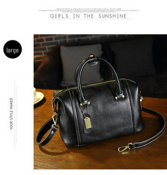 

Сумка-подушка из натуральной кожи Boston: Вместительная модная женская сумка 2023 года