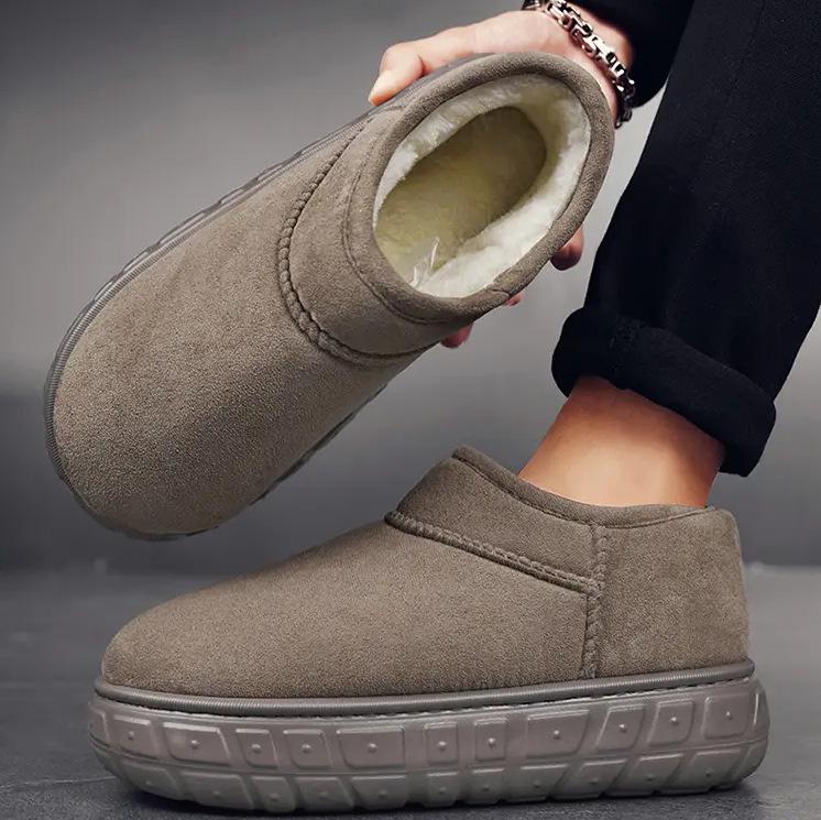 

Мужские зимние ботинки Northeast — с бархатной подкладкой, теплые, из кожи и меха, для защиты от холода. 41