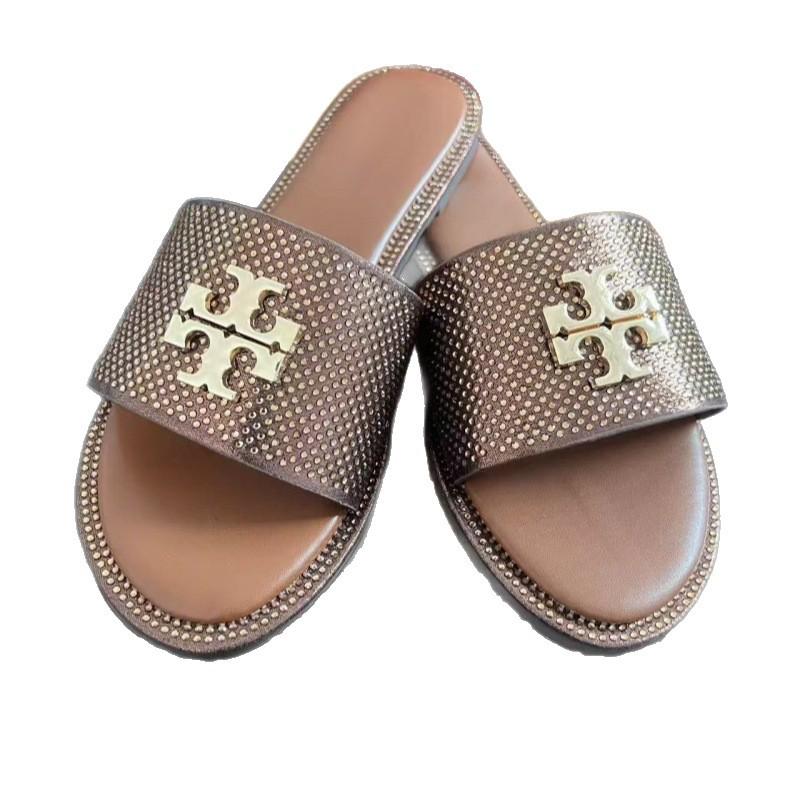 Damen-Flatsandalen mit Strassschnalle - Vielseitiger Outdoor-Komfort