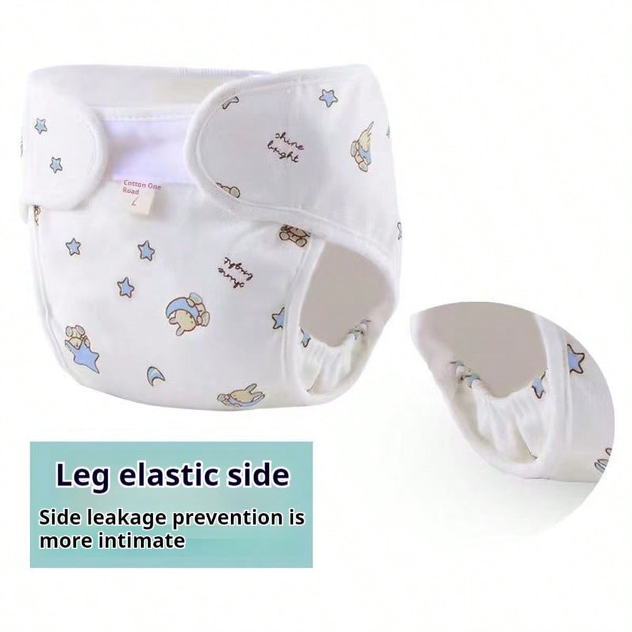 Reusable Breathable Diaper Covers for Boys and Girls, Featuring Leak-proof Barriers and Random Patterns, Suitable for Baby Bath Family Decor Gifts.