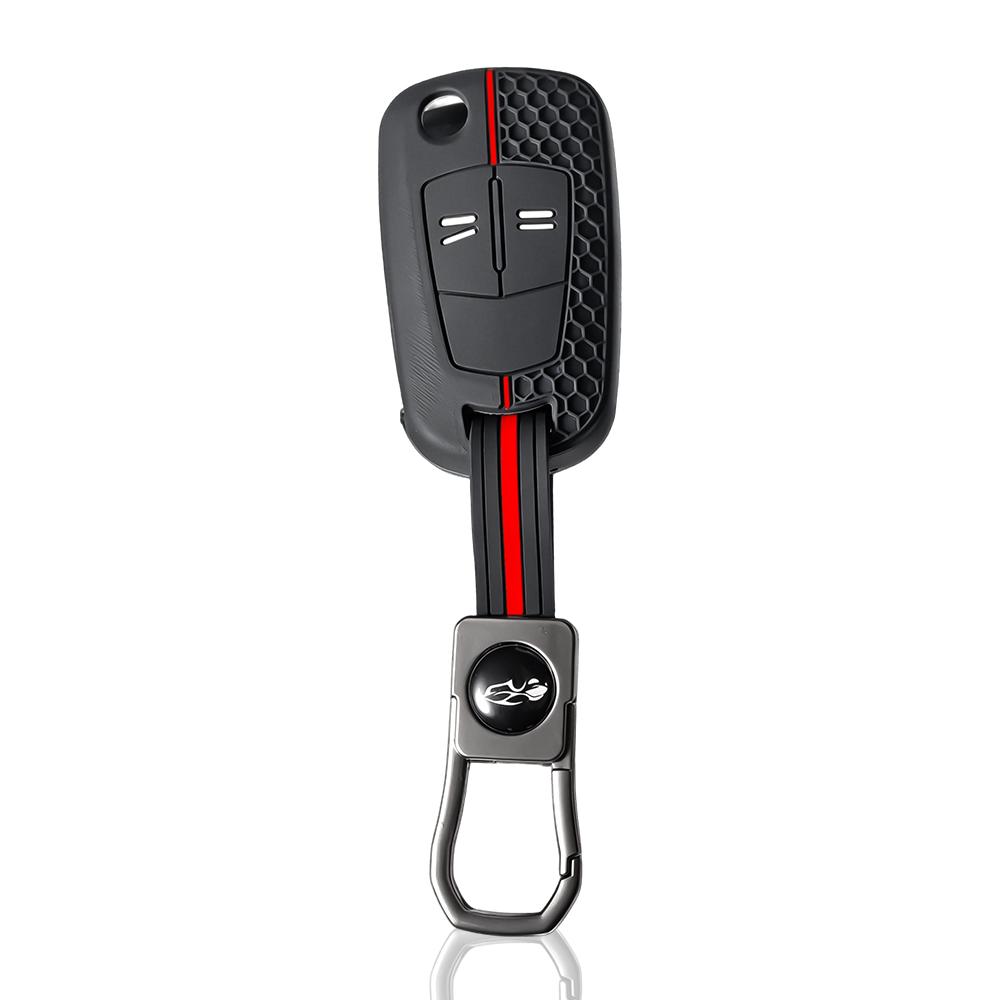 Silicone Car Remote Key Case Cover Shell Fob For Opel Vauxhall Astra H Corsa D Vectra C Zafira Astra Vectra Signum 2/3 Buttons