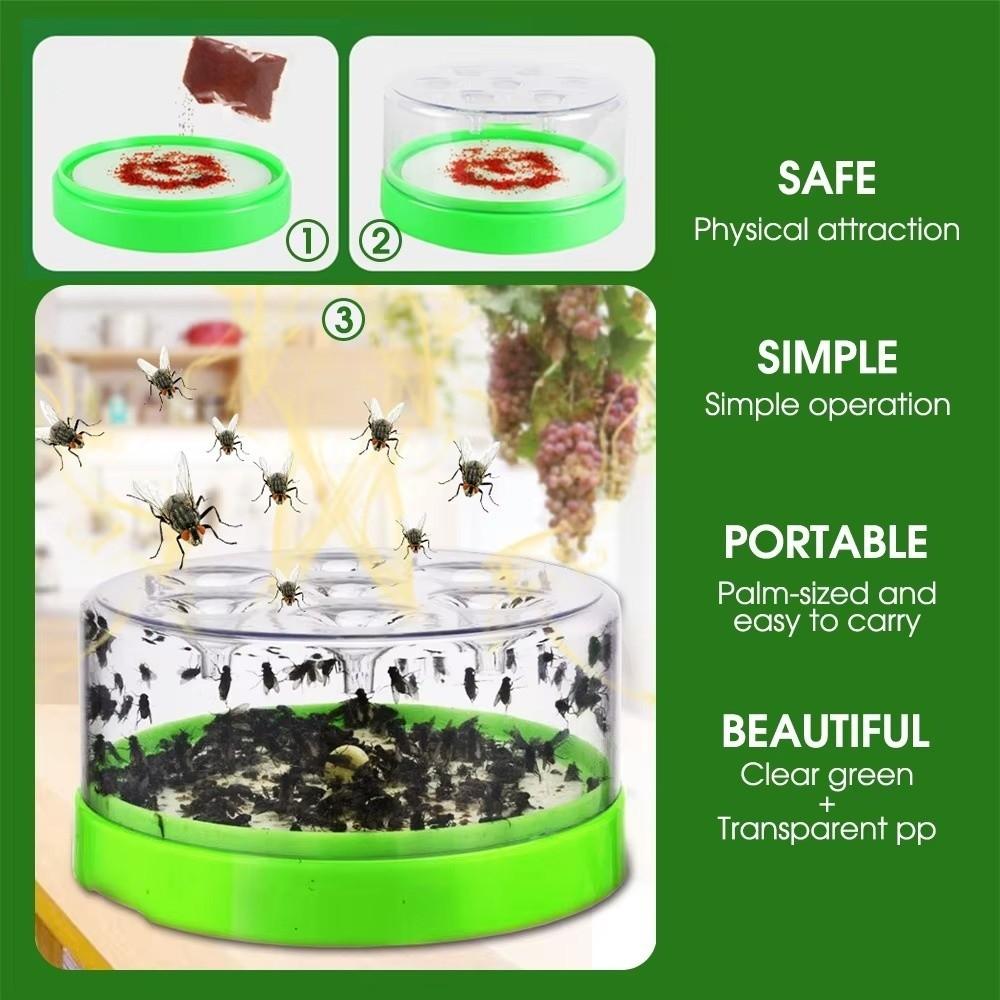 7 Holes Automatic Fly Trap Non-Toxic Mosquito Killler Practical Indoor Fly Repellent  Farm