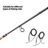 9Pcs Stainless Steel Ceramic Rings Rod Tip Fishing Rod Guides Single/Double Leg Fishing Rod Guides Rings Easily Install
