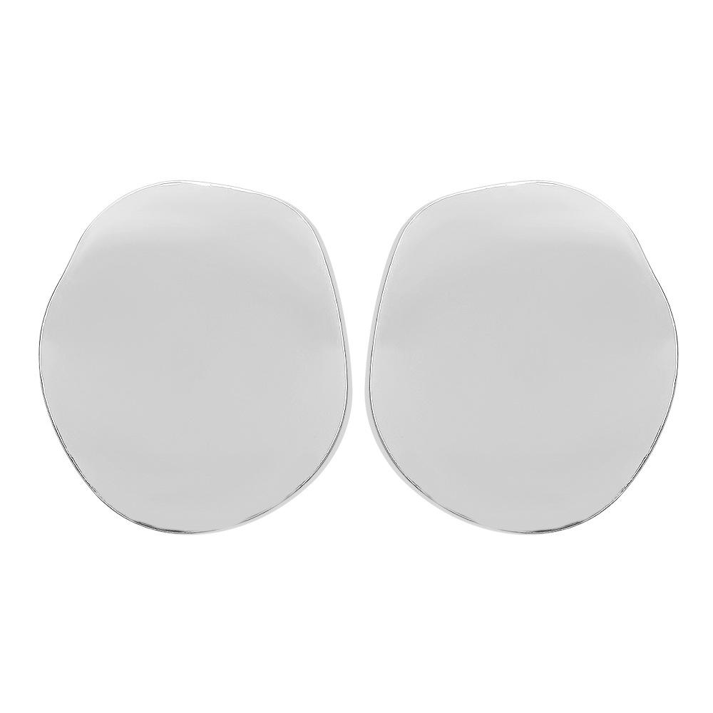 

Женские преувеличенные гладкие неправильной формы серьги в европейском американском стиле, модные, с характером, трендовые висячие серьги-украшения для женщин белый