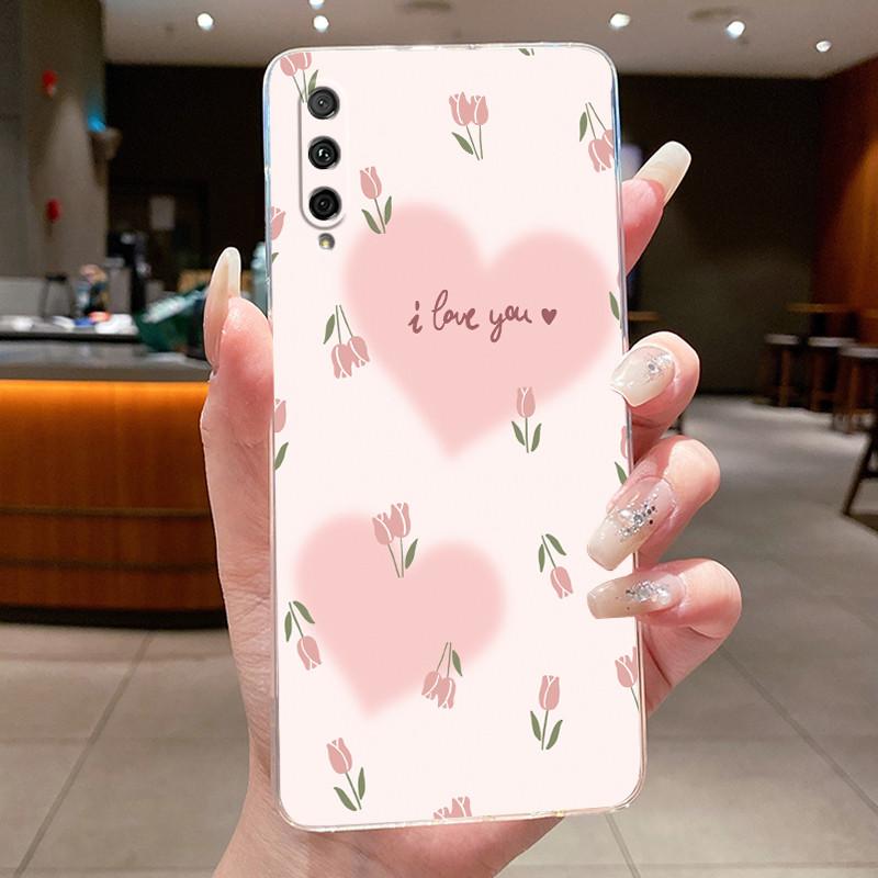 Phone Case For Honor 9X Pro/Huawei y9s/P Smart Pro 2019 Capa Butterfly Bow Protective Casing Transparent Soft Silicone TPU Cover