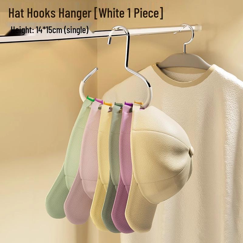 Non-slip Hat, Scarf & Baseball Cap Storage Hooks for Dorms