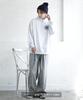 [IMPROVES] [SIDEWAYSTANCE] Thick Embroidered Circle Logo Fleece Half-Zip Sweatshirt