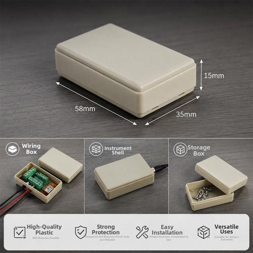 1/2pcs Waterproof Dustproof Project Box 58*35*15mm Storage Case Junction Box