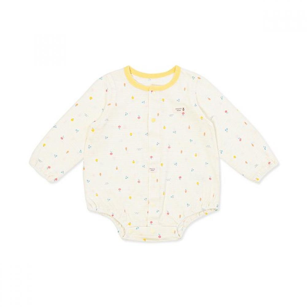 Organicmom Spring Fruit Long Bodysuit Mlslqs08 yellows/75