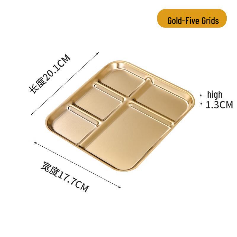 Wutuo 5-Compartment BBQ Dipping Plate