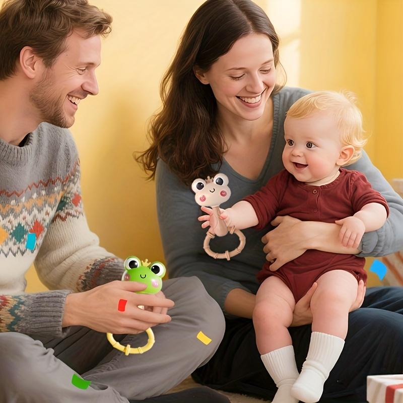 Frog Series Baby Toys with Bells & Clapping Hands - Interactive Sensory Play, Promotes Parent-Child Bonding