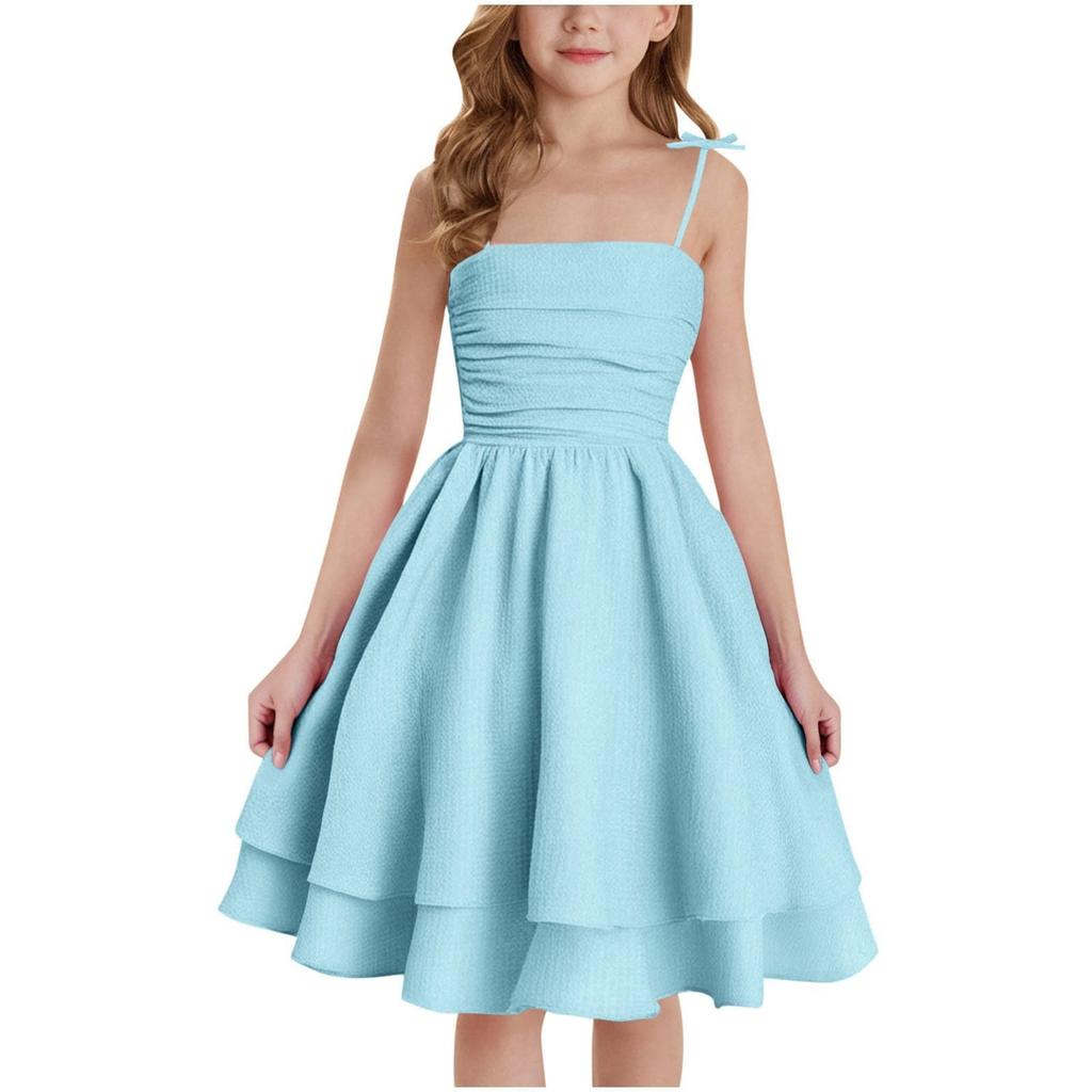 Children's Fashion Princess Dress Sweet And Cute Spaghetti Strap Dress