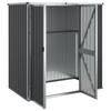 Vidaxl Garden Shed, Anthracite, 161X89X161 Cm, Galvanized Steel