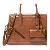 Michael Kors Laila Casual Commuter Simple Leather Tote Bag Medium Women handbags Brown 30S6A9IS2L-BROWN