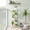 6-shelf flower stand - marble / gold legs