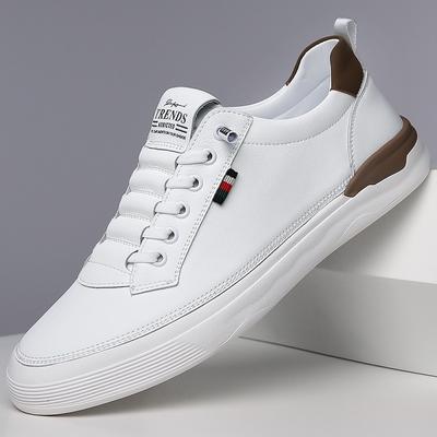 Fashion British Style Fashion Cow Leather Casual Sneakers for Men New Designer Men's Board Shoes Fashion Spring Autumn Zapatos De Hombre