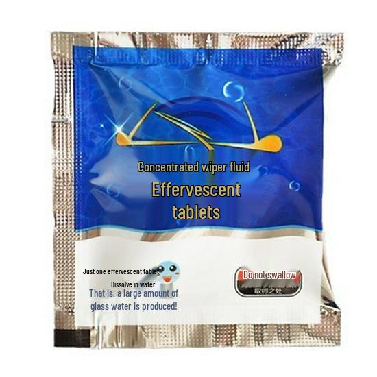 Car Glass Wiper Effervescent Tablets - Concentrated Decontaminating Wiper Fluid
