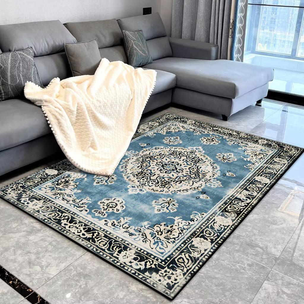 Persian Luxury Large Living Room Carpet Soft Easy Cleaning Rugs for Bedroom Decor 3D Floral Home Lounge Sofa Table Mat Alfombra