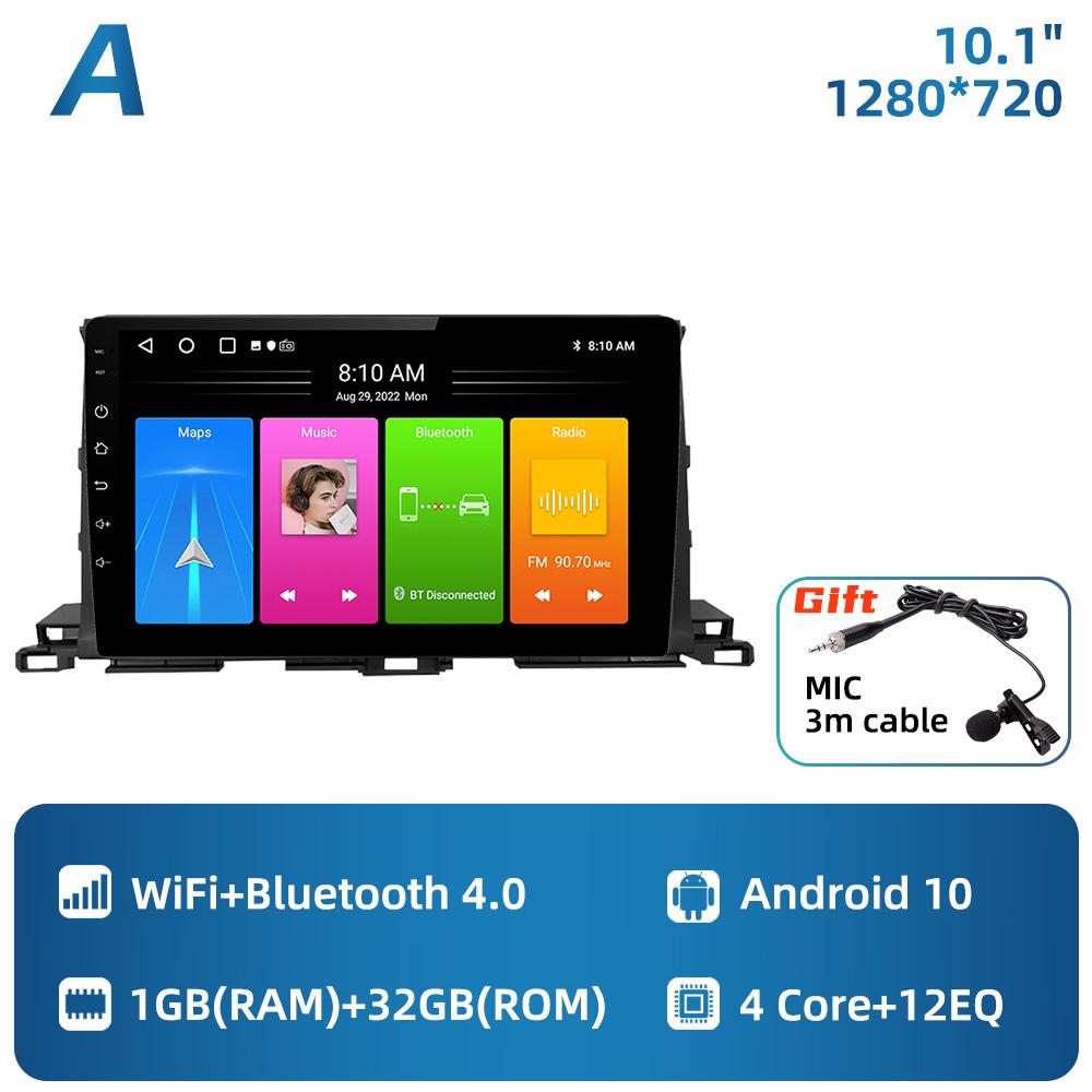 

Автомобильное радио для Toyota Highlander Kluger XU50 2013 - 2019 2 Din Android Автомобильный мультимедийный проигрыватель GPS-навигация Carplay Touch Stereo