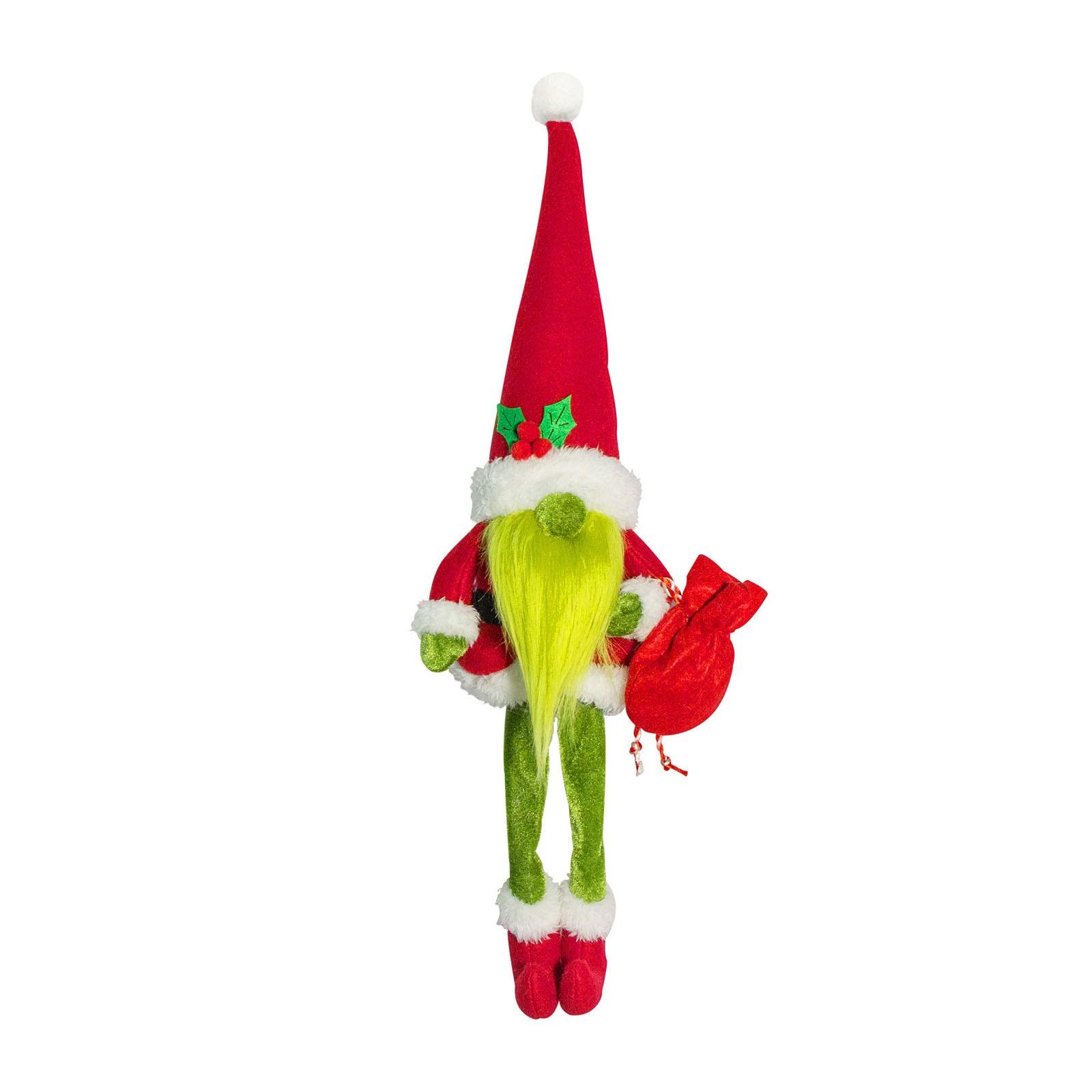 

Рождественские украшения Безликий зеленый волосатый старик Подарочное украшение One Size