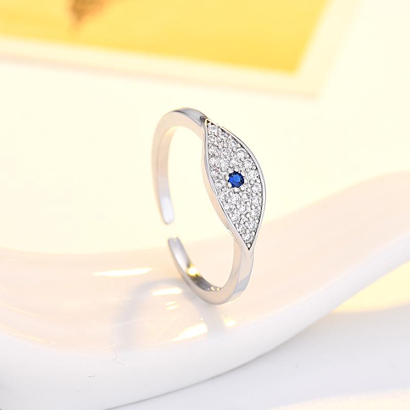 Evil Eye Adjustable Blue Ring for Women - 2023 European & American Style
