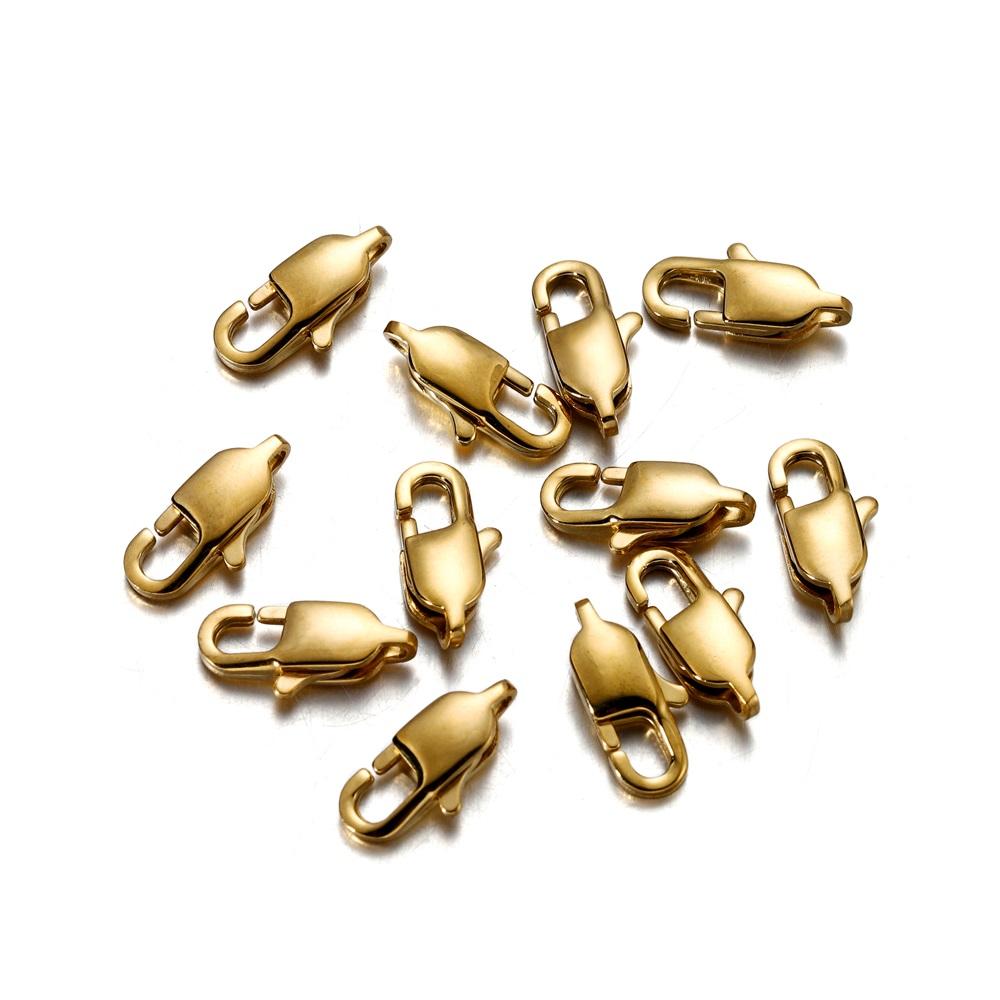 

5 шт./лот, поворотная застежка, ожерелье, браслет, застежка-лобстер, крючки из нержавеющей стали для DIY, принадлежности для изготовления ювелирных изделий, аксессуары 9mm