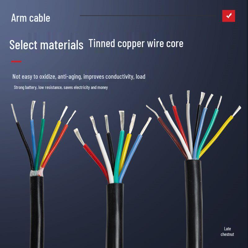 YGC Extra Soft Silicone Wire - High Temperature Resistant Cable with Soft Sheath, Available in 2, 3, or 4 Cores (0.5/0.75/1/1.5 sq mm).