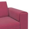 Living Room Sofa Wine Red 250 X 77 X 76 Cm