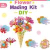 1 Set DIY Fabric Flower Bouquet Kit Kids Handmade Colorful Flower Making Toy Toddlers Girls Educational Floral Bouquet Arts Crafts Activities Toy