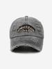 Single Pack Minimalist Casual Versatile Washed Baseball Cap with Fashion Embroidered Letters for Sun Protection