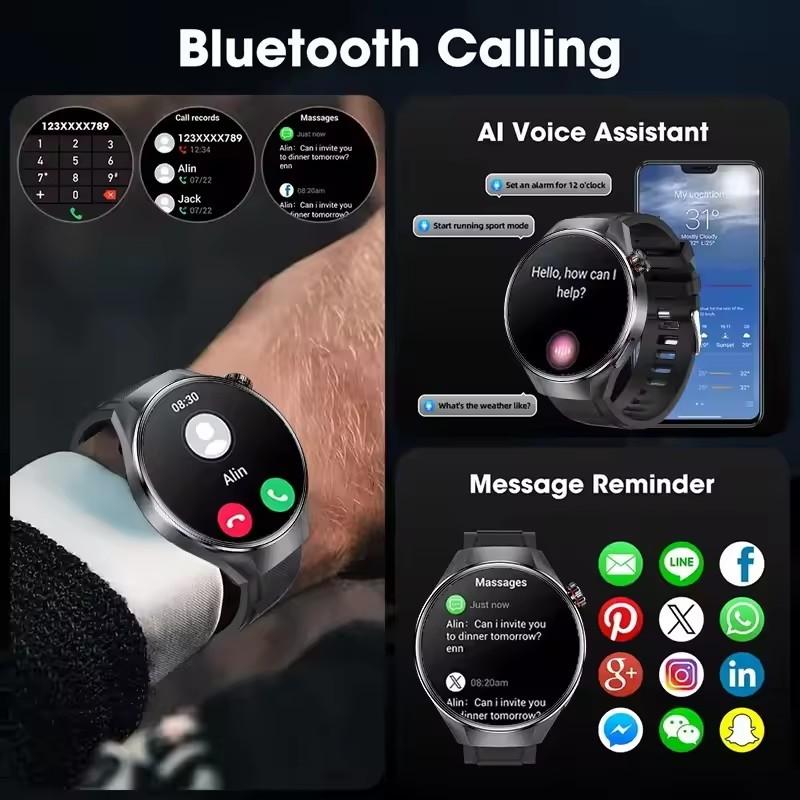 2026 New Originl  Watch G5 Plus Sports Smart Watch 1.75"HD AMOLED Screen GPS Track Heart Rate Bluetooth Call Waterproof  Compass Smartwatches Men