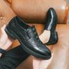 New Crocodile Vintage Men Shoes Formal Dress Casual Leather Shoes Business Wedding Loafers Designer Brogue Office Shoes