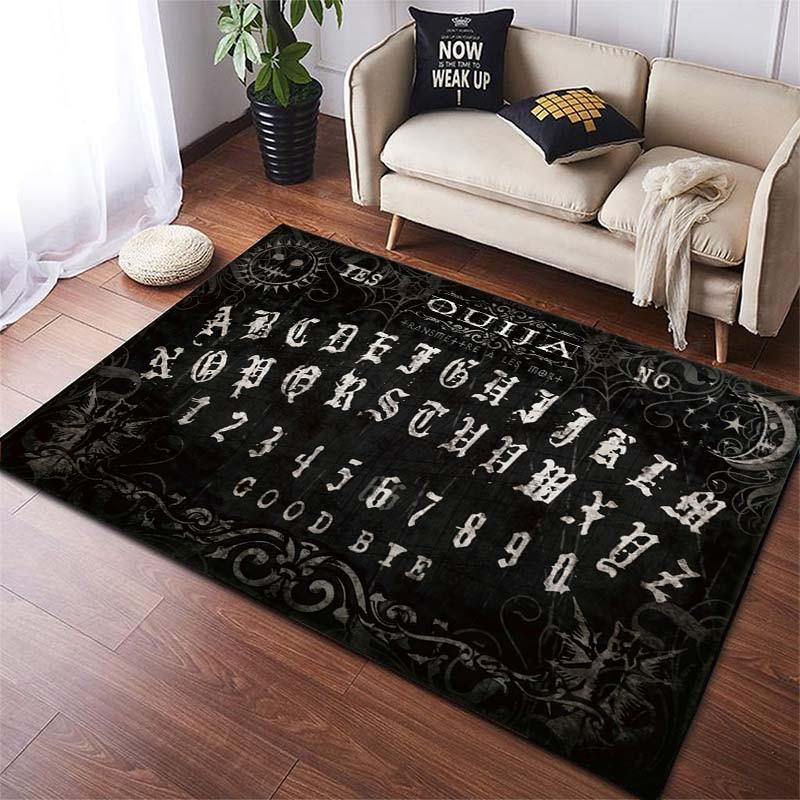 Ouija-Brett, großer Teppich für Wohnzimmer, Teppich, Schlafzimmer, Badematte, weicher Teppich, Heimdekoration