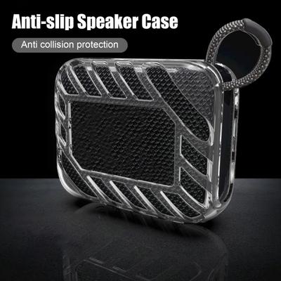 TPU Protective Case for JBL Go 4 Portable BT Speaker Anti-Drop Anti-Slip Crystal Clear Sleeve