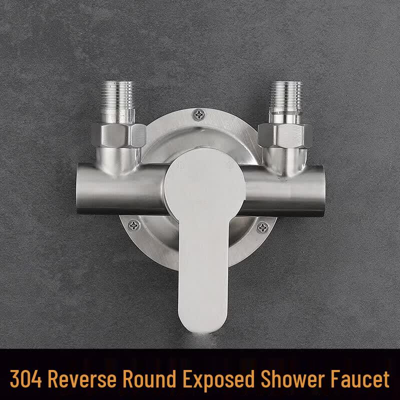 Yun Po 304 Stainless Steel Exposed Shower Mixer Faucet