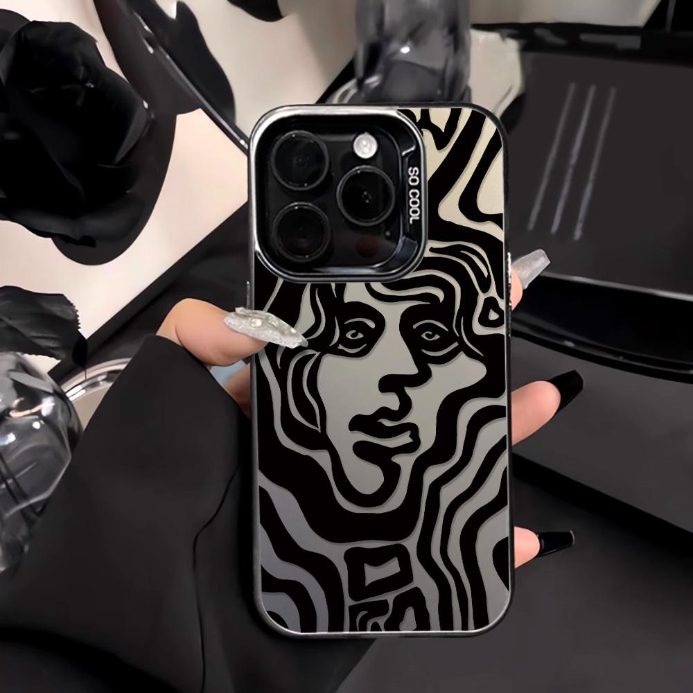Painted Phone Case for iPhone 11 14 15 16 iPhone 17 11 12 13 for 17 14 15 16 Pro14 15 16 Pro Max for Samsung S25 Ultra S24 S25 A36 A56 A16 Hard Cover