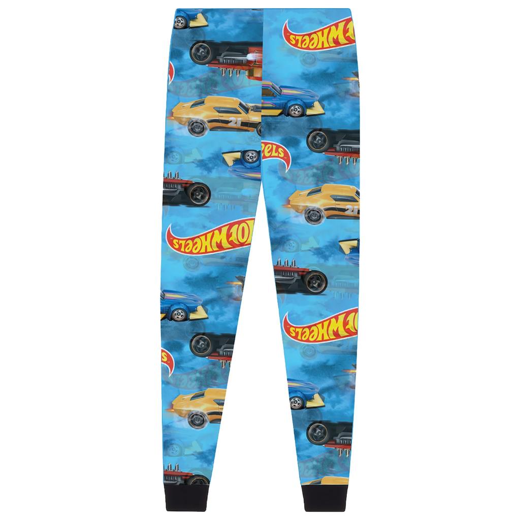 Hot Wheels Childrens/Kids Cars Logo Long Pyjama Set