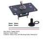 12V Waterproof Toggle Switch Heavy Duty Waterproof Toggle Switch 2 Pin ON/Off SPST with Mounting Plate Weatherproof Boot Cover