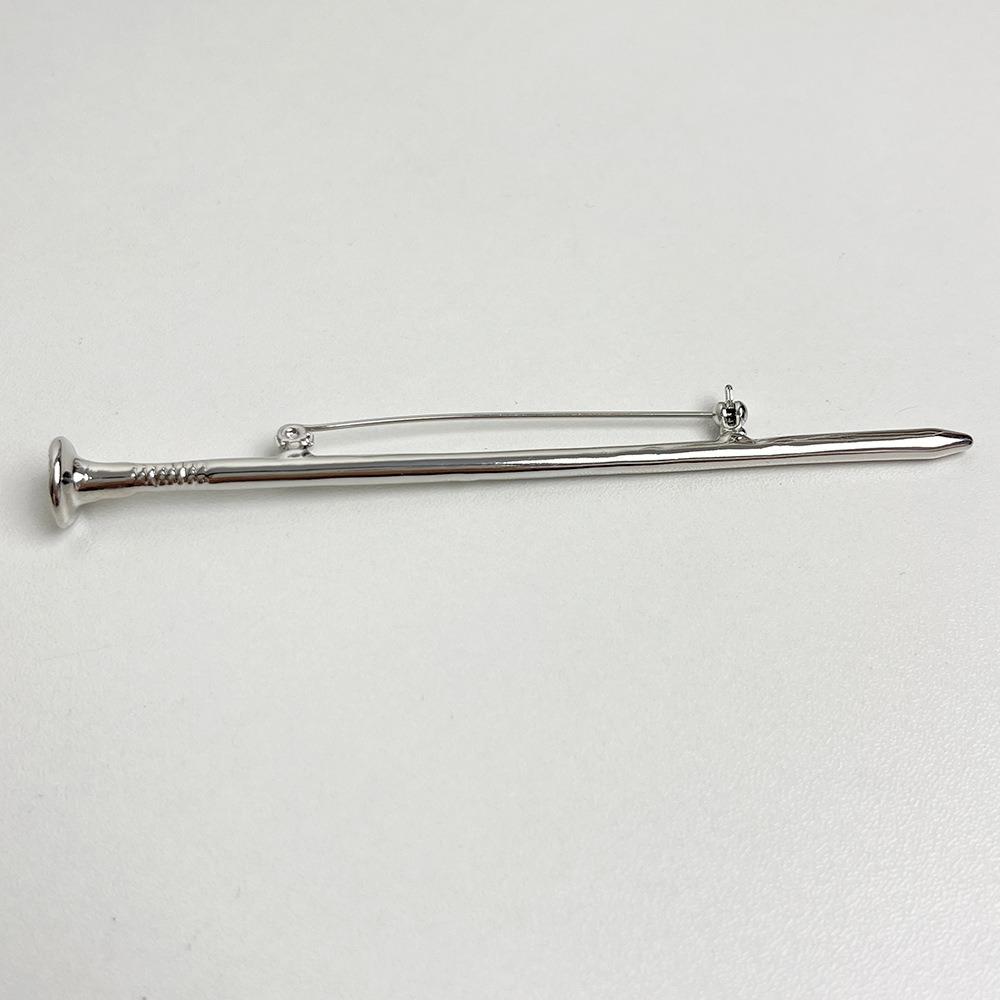 Metal Nail Brooch Solid color Exquisite Pins Minimalist Suit Corsage Pins  Clothing Accessories
