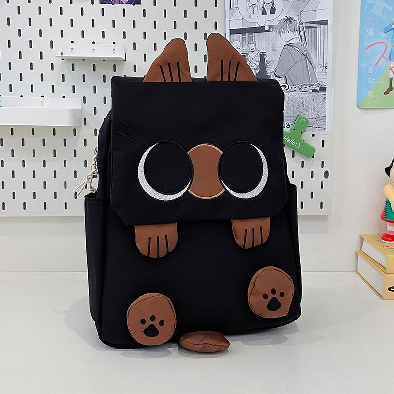 Korean Style Lightweight Cartoon Cat Backpack for Primary School Girls
