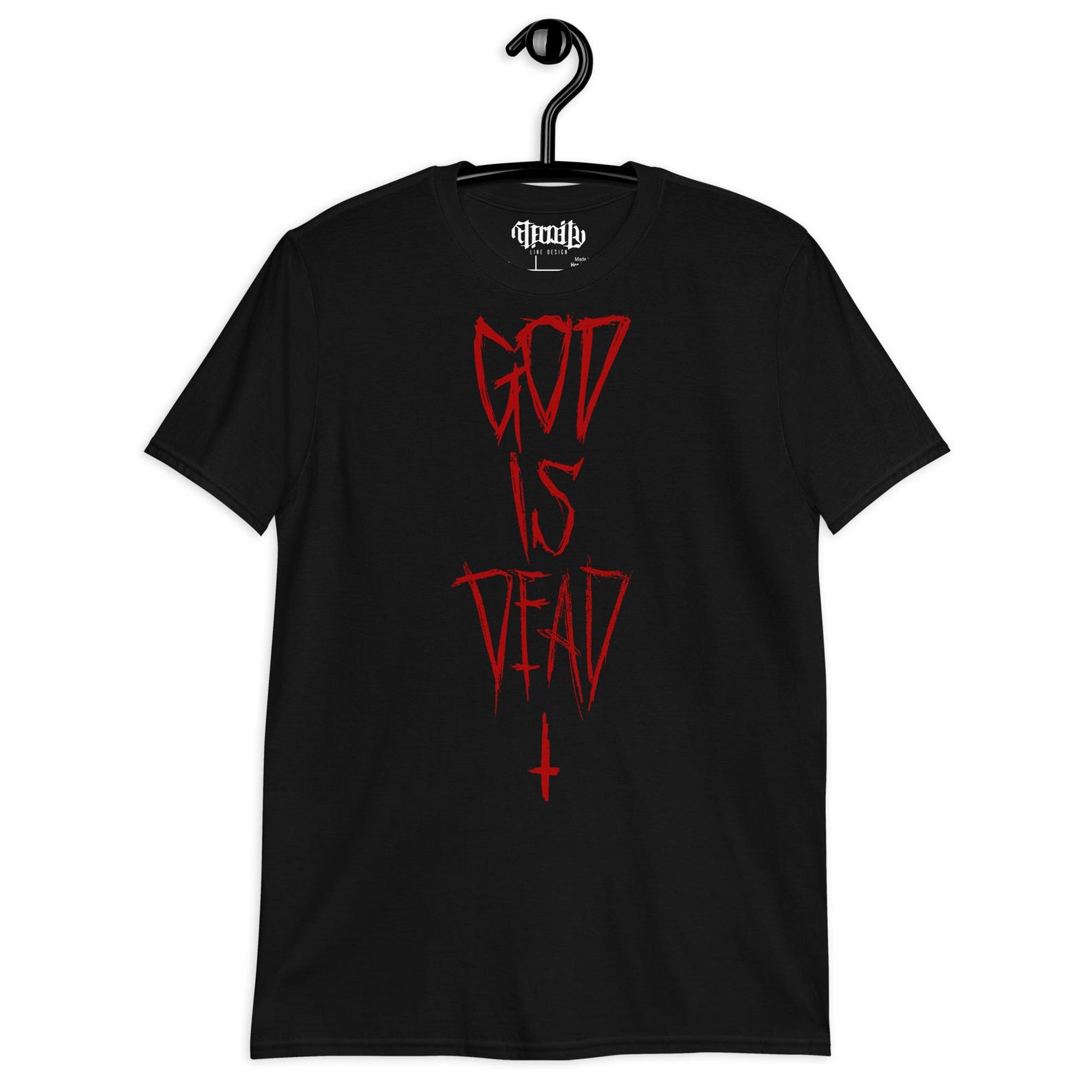 God Is Dead T-Shirt | Dark Philosophical Tee | Gothic Romantic Shirt | Alternative Unisex Black Tee | Nietzsche Quote 2XL