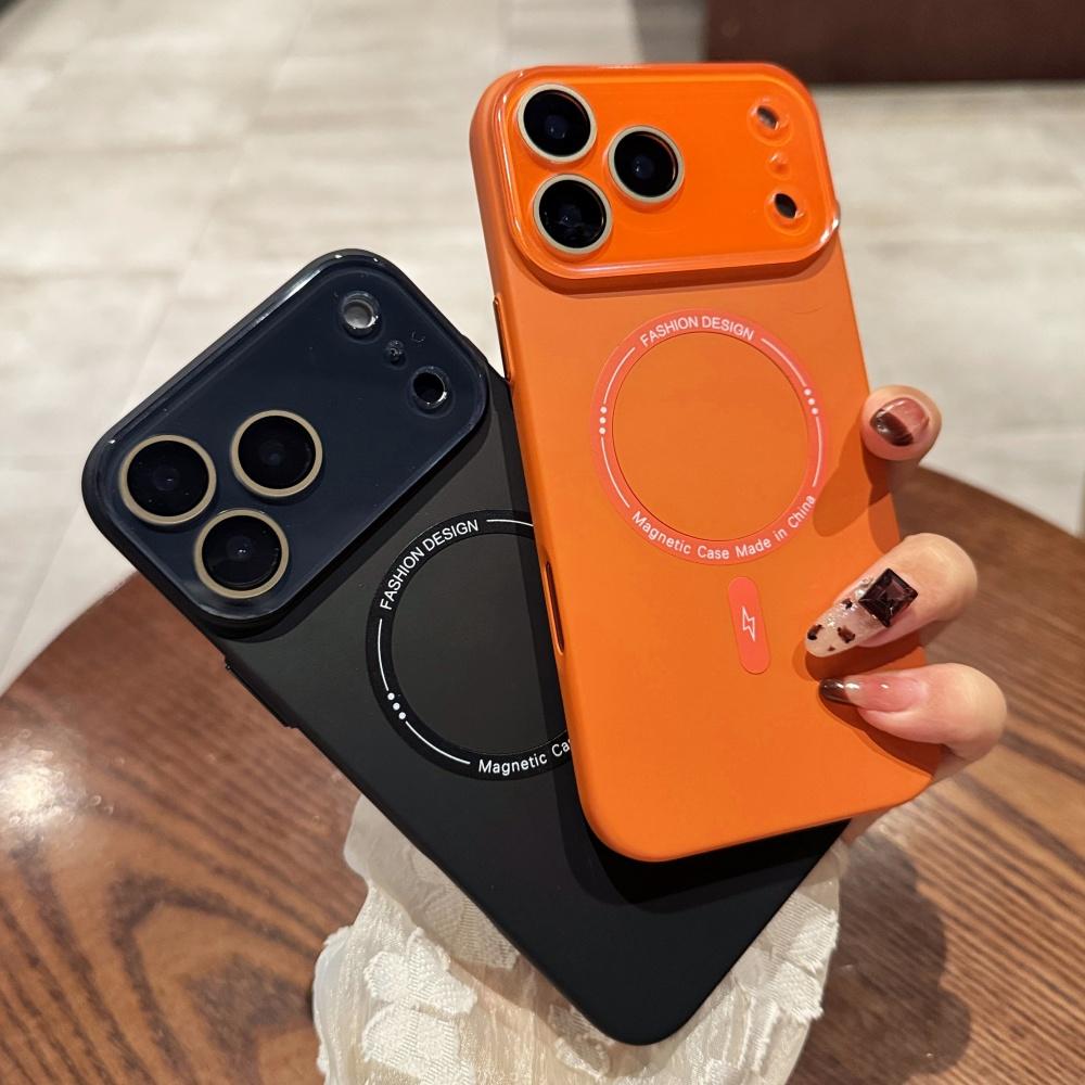 Full Glass Camera Protection Magnetic Wireless Charging Case For iPhone 17 16 15 14 13 12 11 Liquid Silicone Soft Matte Cover