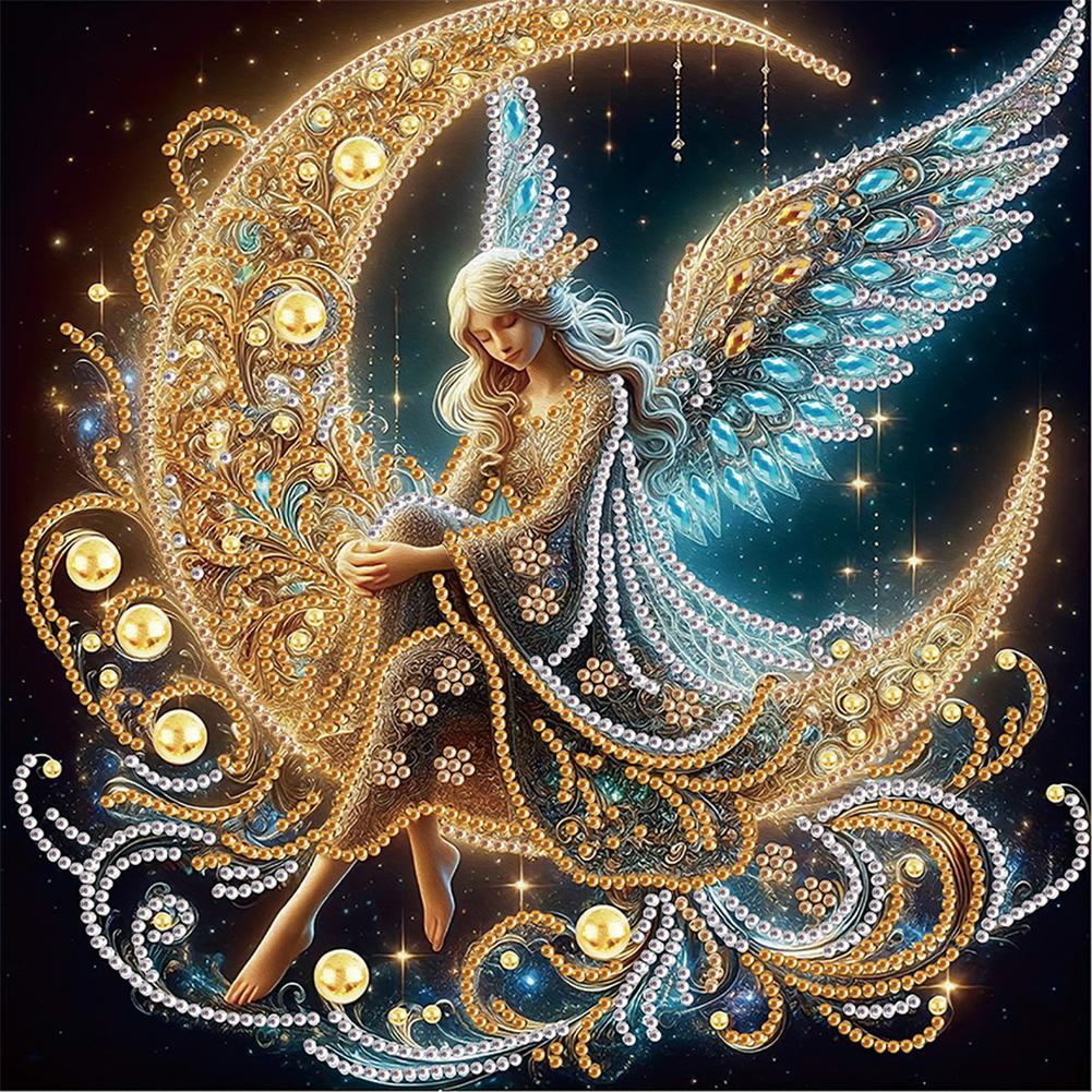 Angel 5D DIY Special Shape Crystal Partial Diamond Painting Kit Home Wall Decor